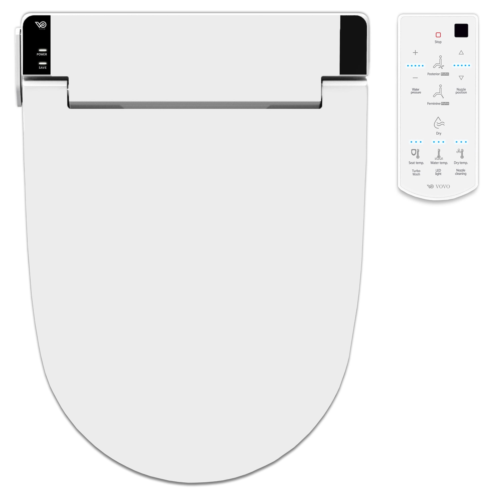 KOHLER K-8298-96 C3 155 Elongated Warm Water Bidet Toilet Seat, Biscuit  with Quiet-Close Lid and Seat, Automatic Deodorization, Self-Cleaning Wand,  Ad キッチン