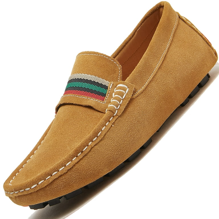 VOVORY Men's Penny Loafers Moccasin Driving Shoes Slip on Flats
