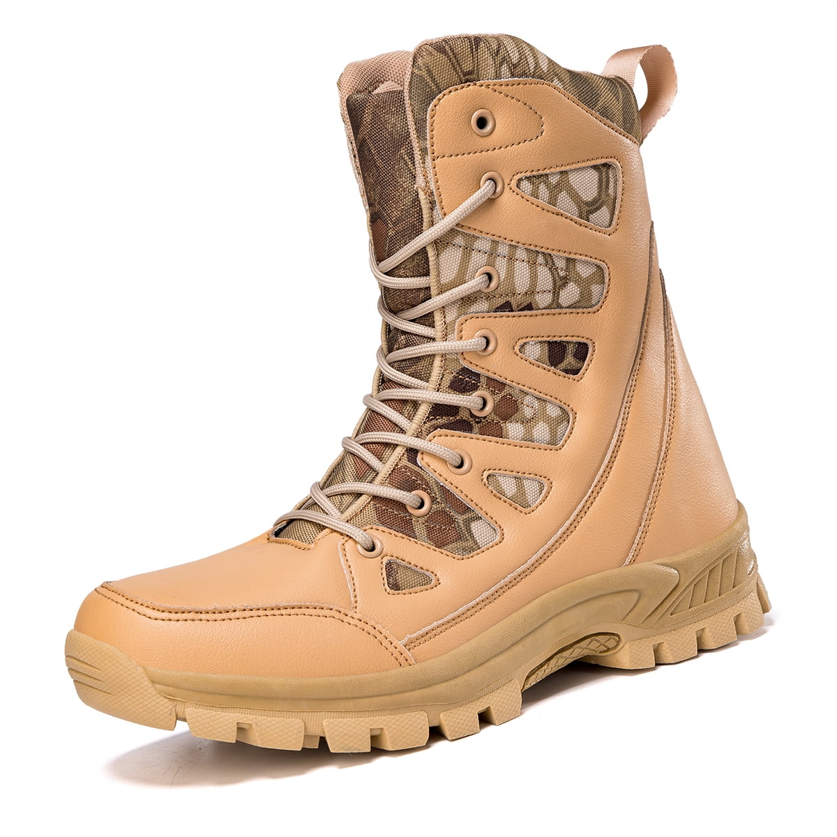 VOVORY Winter Warm Mens Snow Boots Male Lightweight Hiking Desert Boots Outdoor Sport Walking Shoes for Women