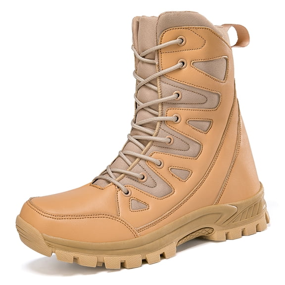 VOVORY Winter Warm Mens Snow Boots Male Lightweight Hiking Desert Boots Outdoor Sport Walking Shoes for Women