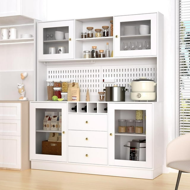 VOWNER Pantry Kitchen Storage Freestanding Buffet