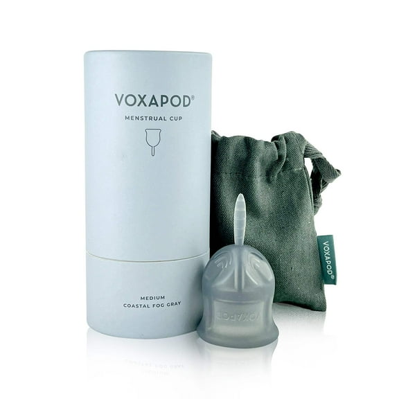 VOXAPOD Menstrual Cup Large Size with Case - #1 Active Cup - Wear for 12 Hours - Most Comfortable, Easy Removal, Leak-Proof - Reusable Period Cup Medical-Grade Silicone - Heavy Flow