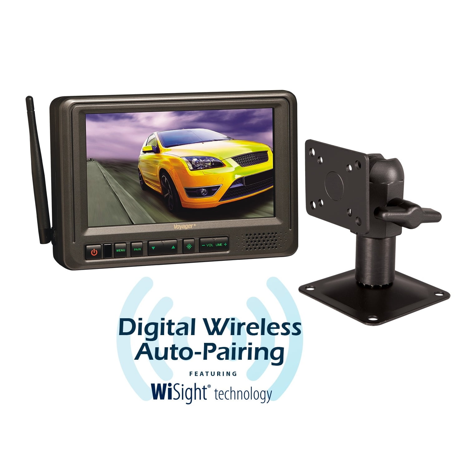 VOYAGER WVOM713AP 7" Digital Wireless AutoPairing Tractor Trailer Back