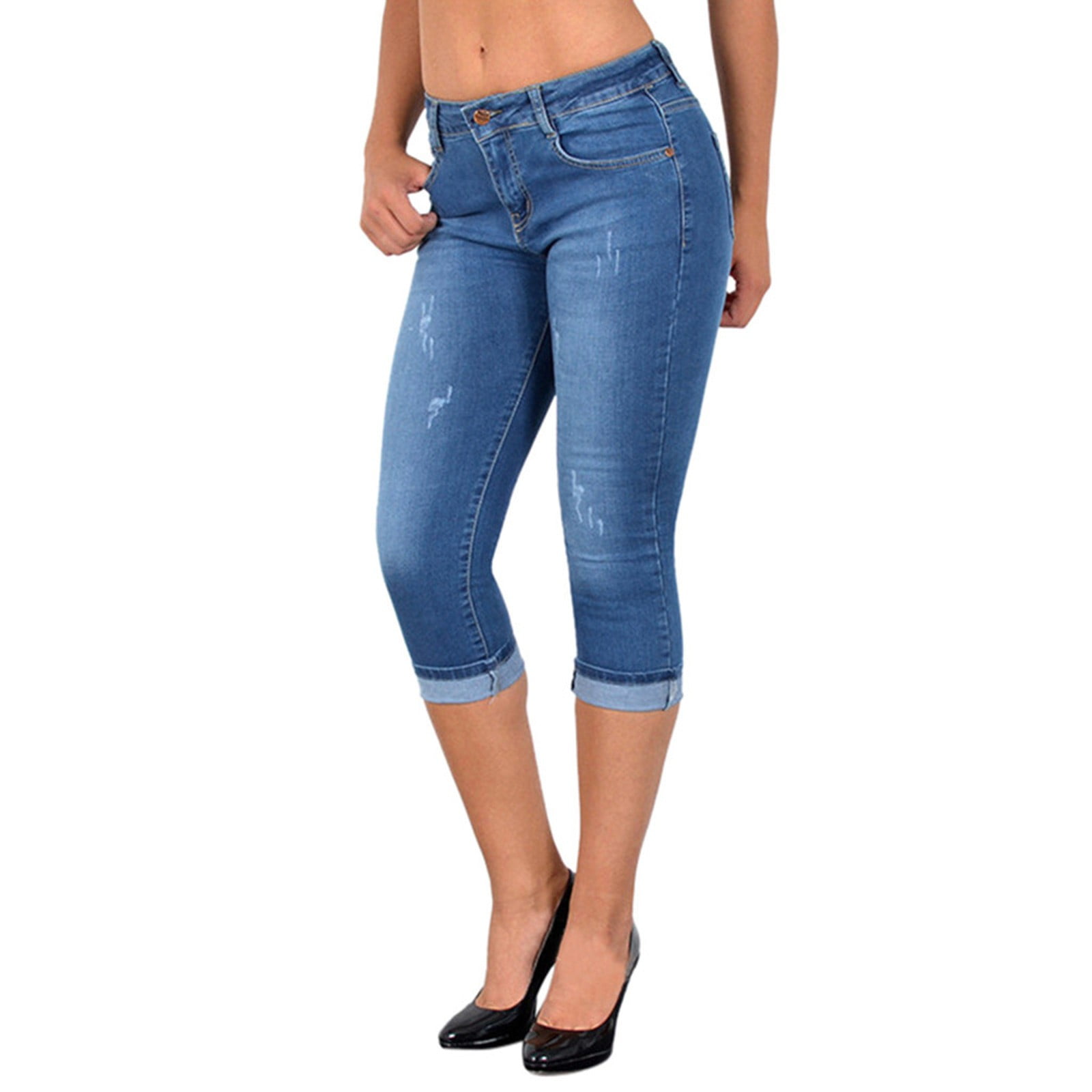 Cropped Flare Jeans For Women Women's Straight Leg Cropped Jeans