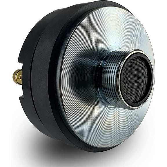 VOYZ 350 Watts Compression Driver - 180W RMS - 1.35" Voice Coil with Titanium Diaphragm - Bolt on Throat Style with Super Strong Ferrite Magnet - 8 ohms Impedance - 105dB Sensitivity (VZ-DT2)