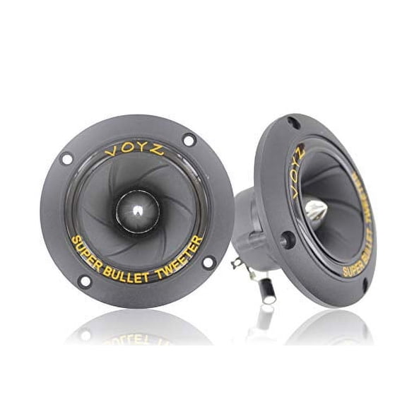 VOYZ 400 Watt 3.5? Piezo Super Horn Tweeters Aluminum Diaphragm 4-8 ohms 1 Pair (2pcs) (PET-1919)