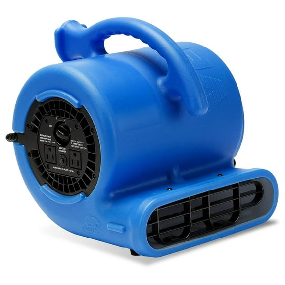 VP-25 1/4 900 CFM Air Mover for Water Damage Restoration Equipment Carpet Dryer Floor Blower Fan Home and Plumbing Use, Blue