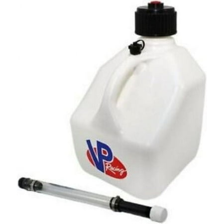 VP 4172 + 3046B 3 Gallon White Portable Utility Jug Container With Container Hose - Quantity of 4