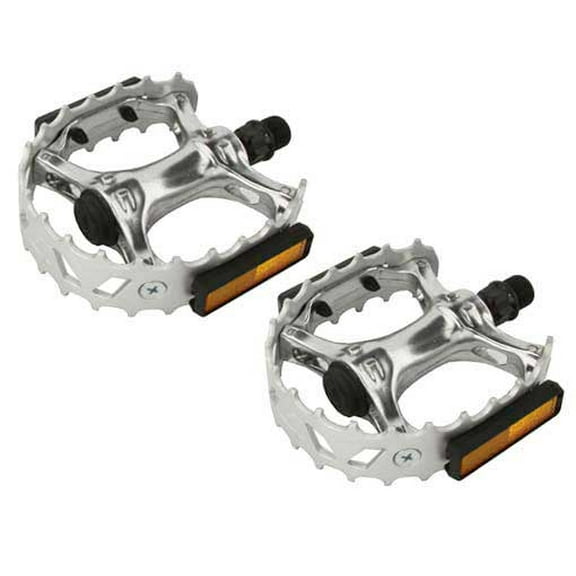 VP-474 Alloy Pedals 9/16" Chrome. Bike pedals, bicycle pedal, mostly for bikes with three piece crank, track, fixie,
