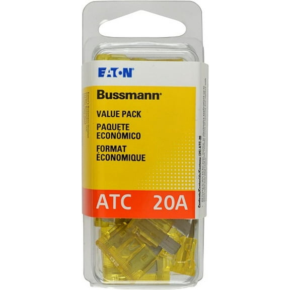 (VP/ATC-20-RP) Yellow 20 Amp 32V Fast Acting ATC Blade Fuse, (Pack of 25)