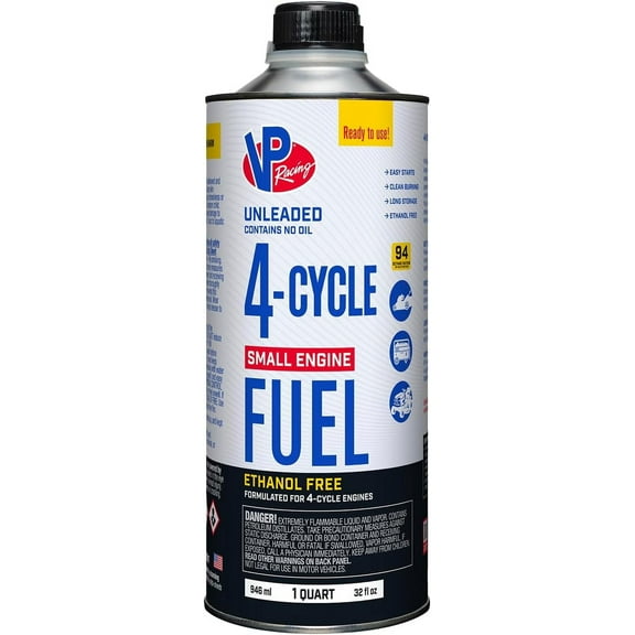 VP Racing Fuels 6205 SEF 4-Cycle Small Engine Fuel, Contains No Oil, 1 Quart