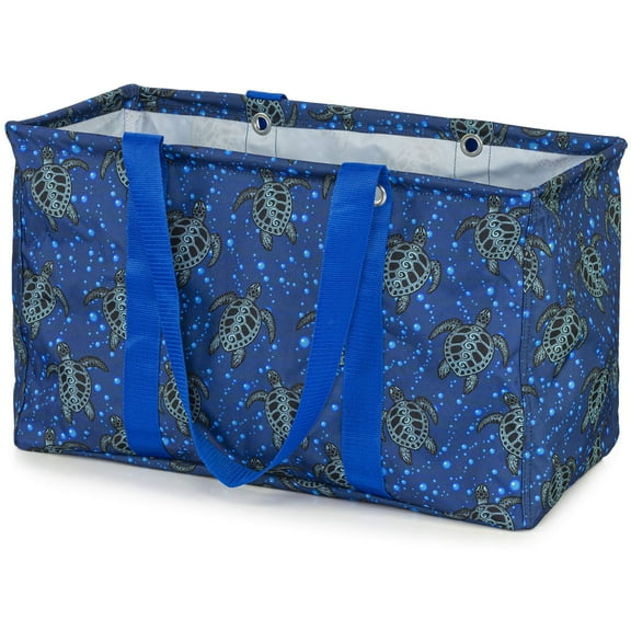 VP Home Women's Reusable and Eco-friendly Fabric Sea Turtles Pattern, Blue
