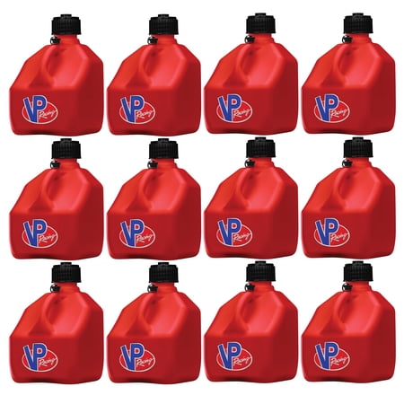 VP Racing 3 Gallon Motorsport Racing Liquid Utility Jug, Red (12 Pack)