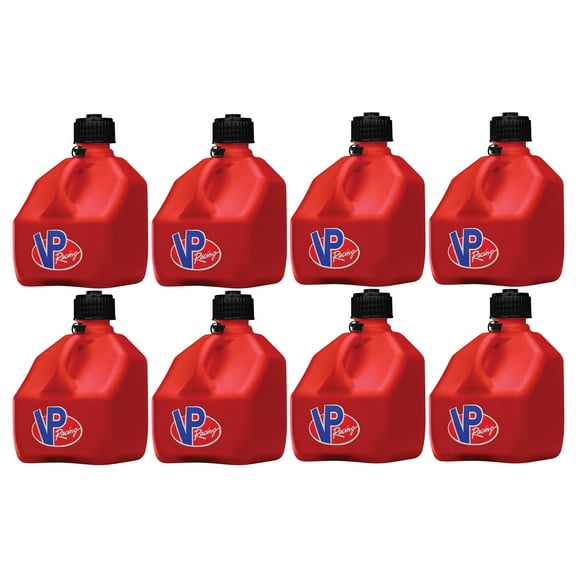 VP Racing 3 Gallon Motorsport Racing Liquid Utility Jug, Red (8 Pack)