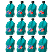 VP Racing 3622-CA, 5.5-Gallon Motorsport Racing Jug with Contoured Handle, Multipurpose Cap and Rubber Gaskets, Caribbean 12 Pack
