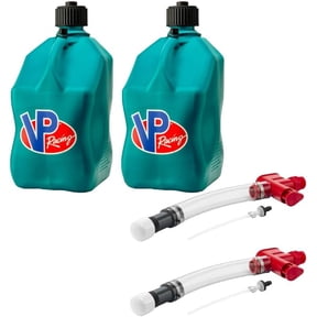 VP Racing 3622-CA, No Spill Trigger Hose Fluid Control System with VP Racing 5.5 Gallon Motorsport Racing Jug, Caribbean (2 Pack)
