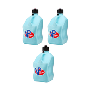 VP Racing 3632-CA, 5.5-Gallon Motorsport Racing Jug with Contoured Handle, Multipurpose Cap and Rubber Gaskets, Sky 3 Pack