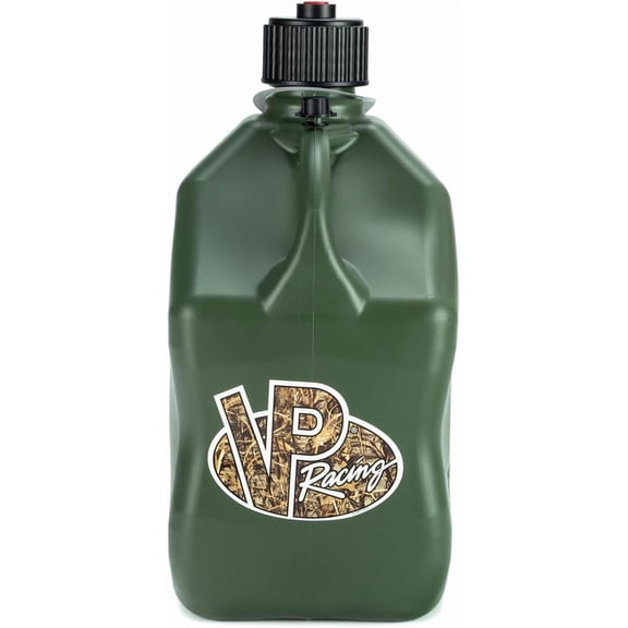 VP Racing 3842-CA, 5.5 Gallon Motorsport Jug with Contoured Handle, Multipurpose Cap and Rubber Gaskets, Camo, (1 Pack)