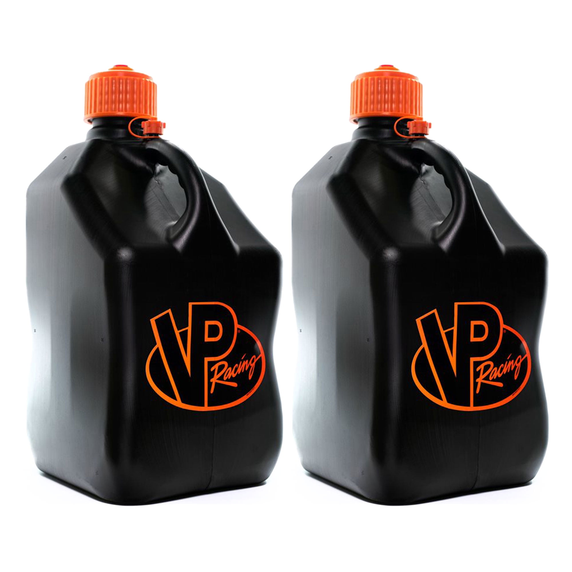 VP Racing 5.5 Gal Motorsport Racing Fuel Utility Jug, Black/Orange (2 Pack)