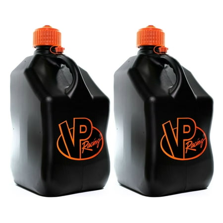 VP Racing 5.5 Gal Motorsport Racing Fuel Utility Jug, Black/Orange (2 Pack)