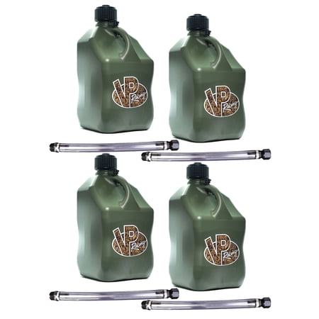 VP Racing Fuels Motorsport Utility Jug with Handle, Camo Style - Portable - 4 Pack, 5.5 Gal