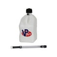 thumbnail image 1 of VP Racing 3522-CA 5.5-Gallon Square Motorsport Jug, White w/14 Inch Deluxe Filter Hose Close -Trimmed Cap and Neck for Tight Seal (1 Pack), 1 of 3
