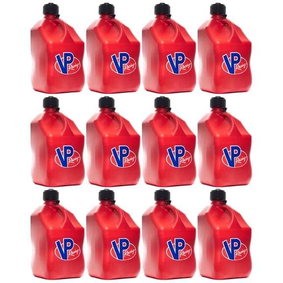 VP Racing 3512-CA, 5.5 Gallon Square Red Racing Motorsports Jug - 12 Pack