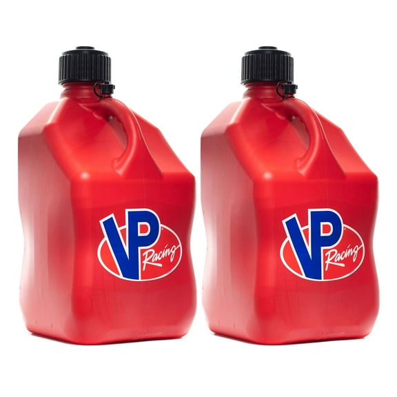 VP Racing 3512-CA, 5.5 Gallon Square Red Racing Motorsports Jug - 2 Pack
