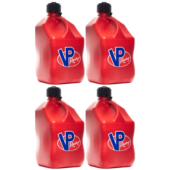 VP Racing 3512-CA, 5.5 Gallon Square Red Racing Motorsports Jug - 4 Pack