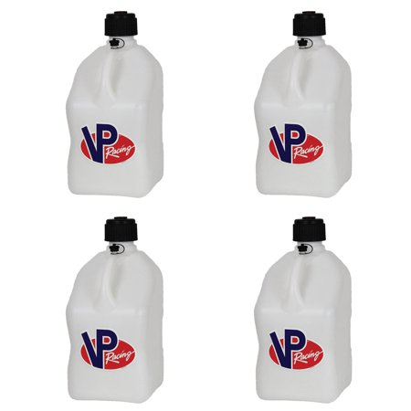 VP Racing 5.5 Gallon Motorsport Racing Fuel Utility Jugs, White (4 Pack)