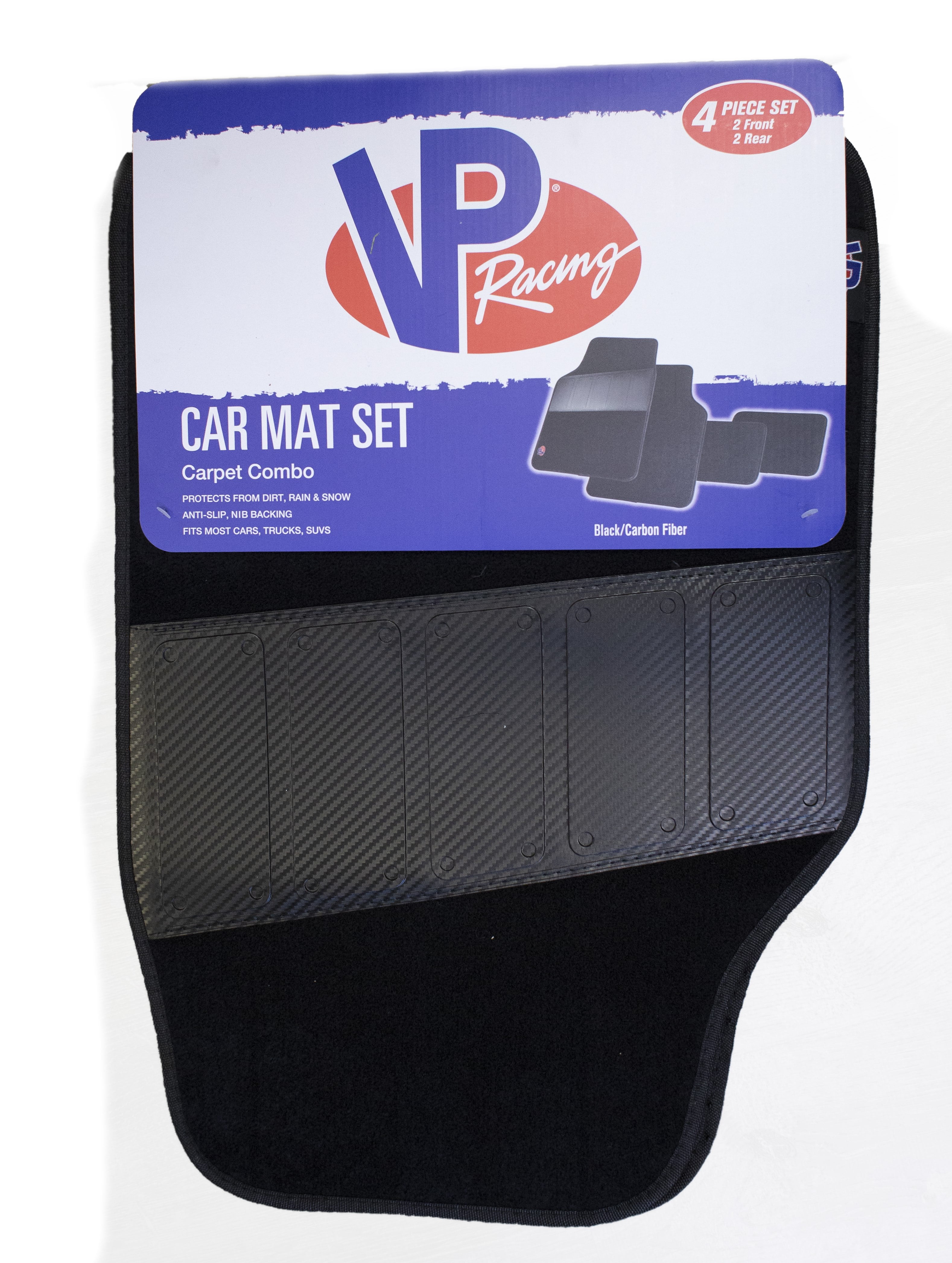 VP Racing Carbon Fiber Heel Floor Mat, 4 Piece