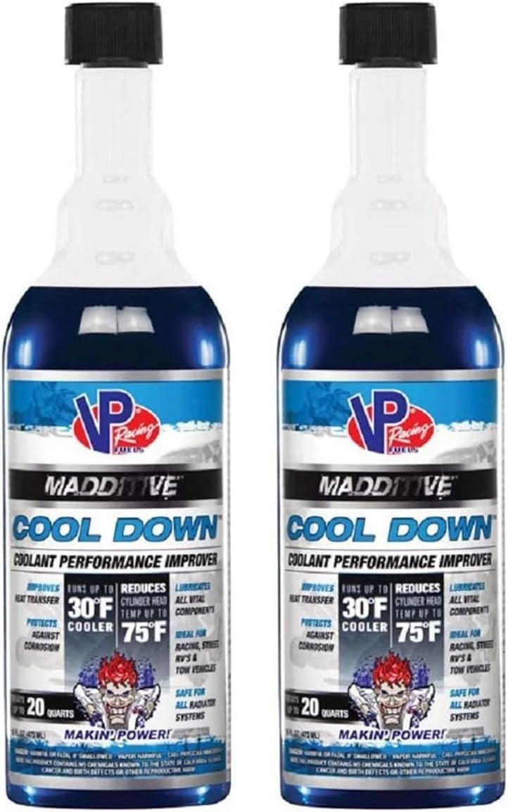 VP Racing Fuels 2085 Cool Down Coolant Performance Improver, 16 Ounces (2 Pack)