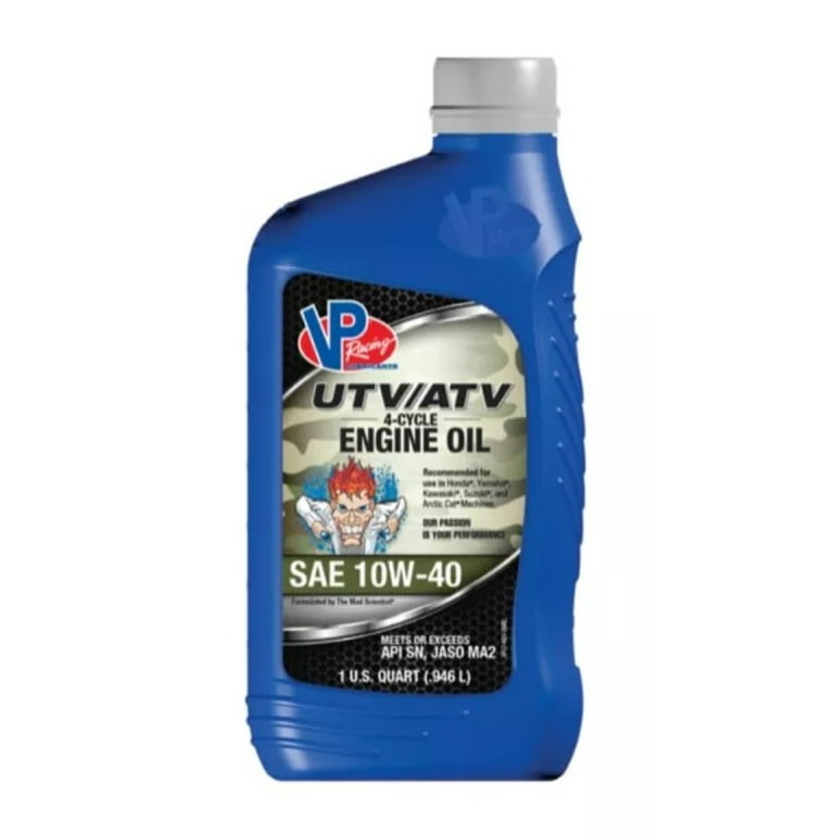 VP Racing Fuels UTV/ATV 4-Cycle Engine Oil SAE 10W-40 VP Racing Fuels UTV/ATV 4-Cycle Engine Oil SAE 10W-40