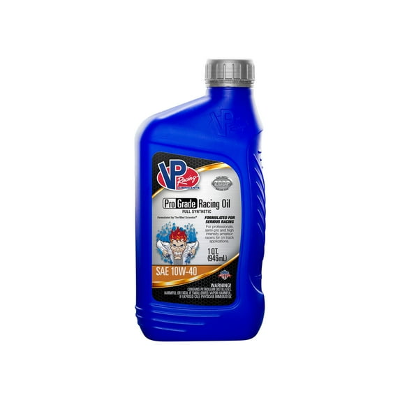 VP Racing Fuels 2745 Full Synthetic Pro Grade Racing Oil, Quart Bottle 10W-40