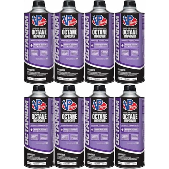 VP Racing Fuels 2855 Octanium Octane Booster Racing Formula - Quart (8 Pack)