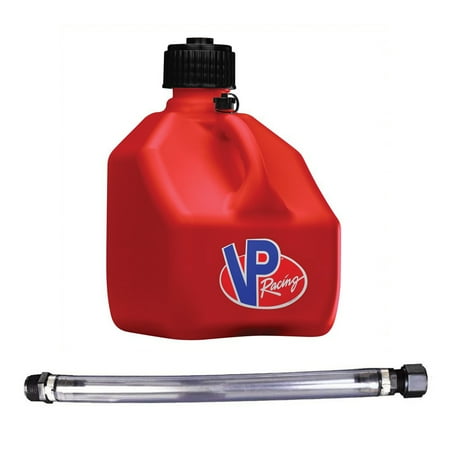 VP Racing Fuels 3 Gal Square Racing Liquid Container Utility Jug, Red