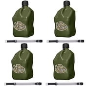 4-pack VP Racing Fuels 5.5 Gallon Utility Jugs with Deluxe Hoses, Camo 4 Pack   Garden & Landscape Use, Standard Connection