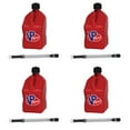 thumbnail image 1 of VP Racing Fuels 5.5 Gallon Utility Jugs with Deluxe Hoses, Red (4 Pack), 1 of 3