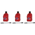thumbnail image 1 of VP Racing Fuels 5-Gallon Square Motorsport Racing Liquid Jug Can Container Red and 14" Hose 3 Pack, 1 of 4
