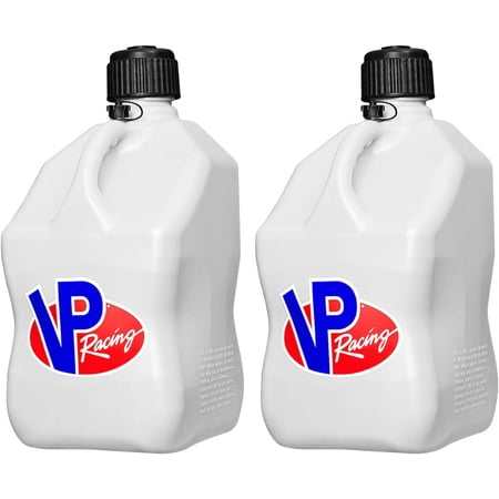 VP Racing Fuels 5 Gallon Square Motorsport Utility Container White 2 Pack
