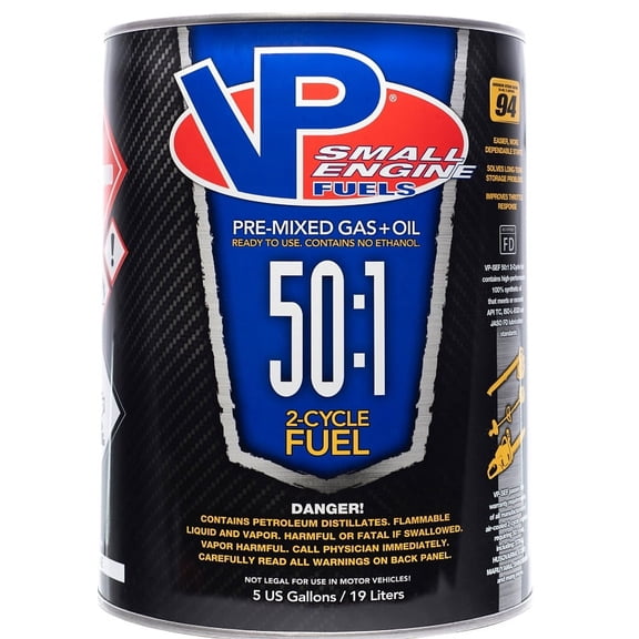 VP Racing Fuels 50:1 Ethanol-Free Small Engine Fuel 94 Octane, 5 gal