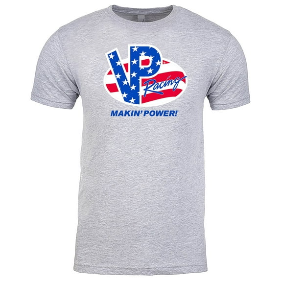 VP Racing Fuels - American Logo Tee - Softstyle USA Flag T-Shirt - Officially Licensed VP Apparel US, Alpha, Large, Regular, Regular