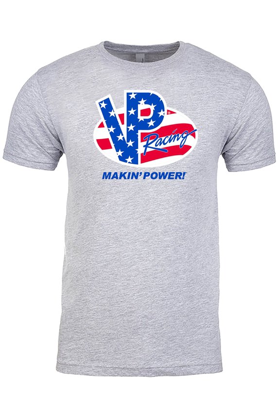 VP Racing Fuels - American Logo Tee - Softstyle USA Flag T-Shirt - Officially Licensed VP Apparel US, Alpha, Large, Regular, Regular