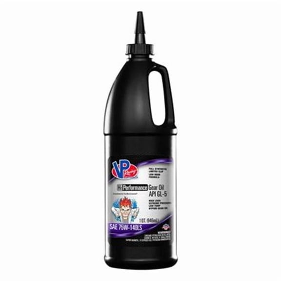 VP Racing Fuels GL 5 Full Synthetic SAE 75W-140LS High Performance Gear Oil Bottle