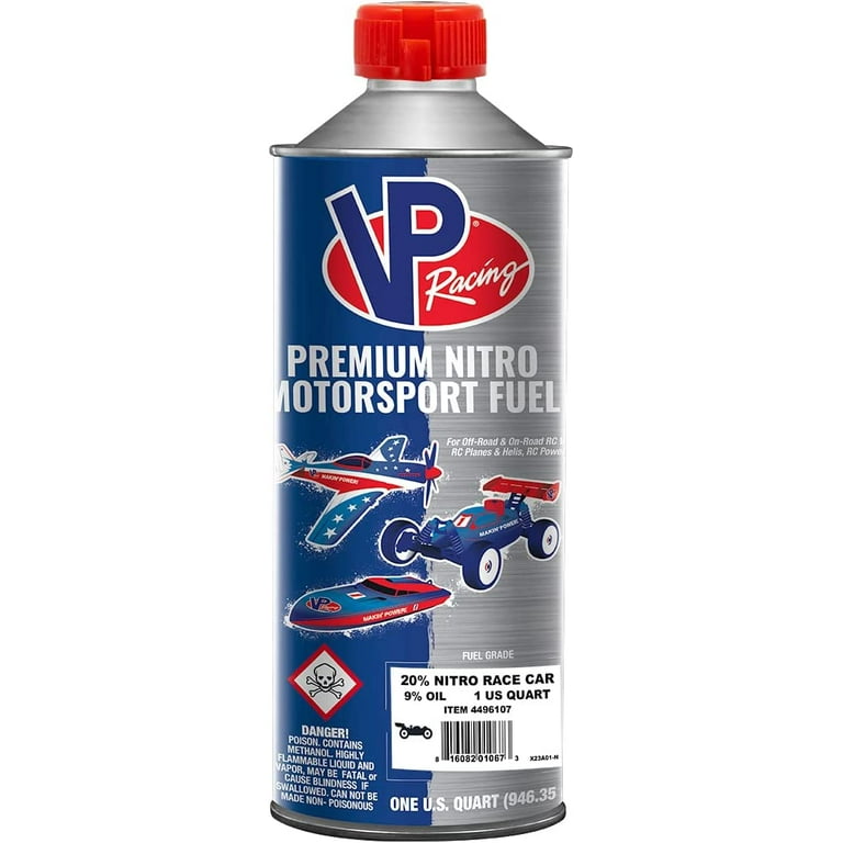VP Racing Fuels 20% Nitro Race Car Fuel Quart with 9% Oil for