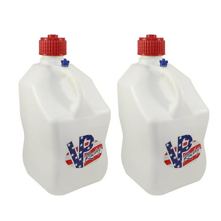 VP Racing Fuels Motorsport 5.5 Gal Plastic Utility Jugs, Patriotic (2 Pack)