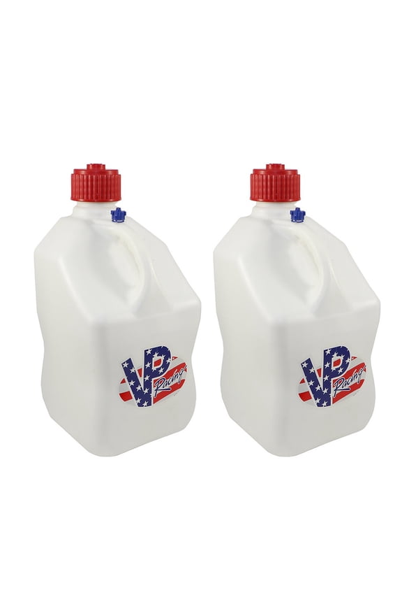 Racing Fuels Motorsport 5.5 Gal Plastic Utility Jugs, Patriotic (2 Pack)
