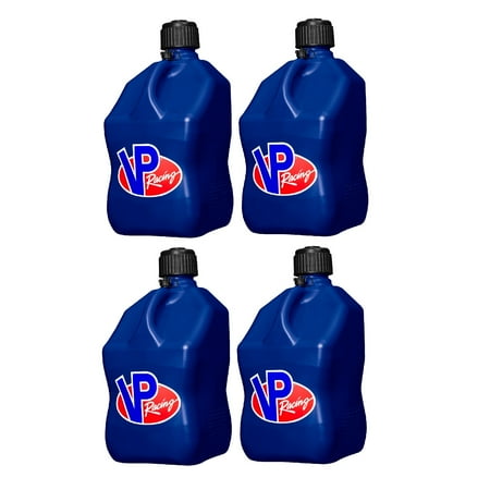 VP Racing Fuels Motorsport 5.5 Gallon Square Utility Jugs, Blue (4 Pack)