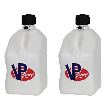 VP Racing 3522-CA 5.5-Gallon Square Motorsport Jug, White (2 Pack)