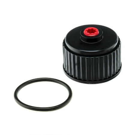 VP Racing Fuels Replacement Cap with Extra O-Ring for Utility Jug, Black